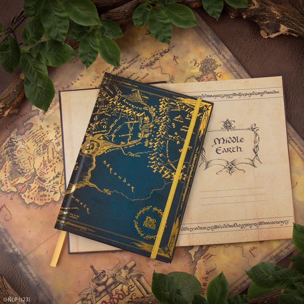 Cinereplicas Le Seigneur des Anneaux Notebook Middle-Earth Map