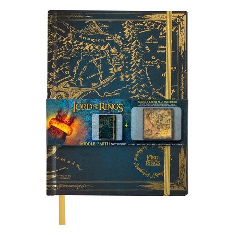 Cinereplicas Le Seigneur des Anneaux Notebook Middle-Earth Map