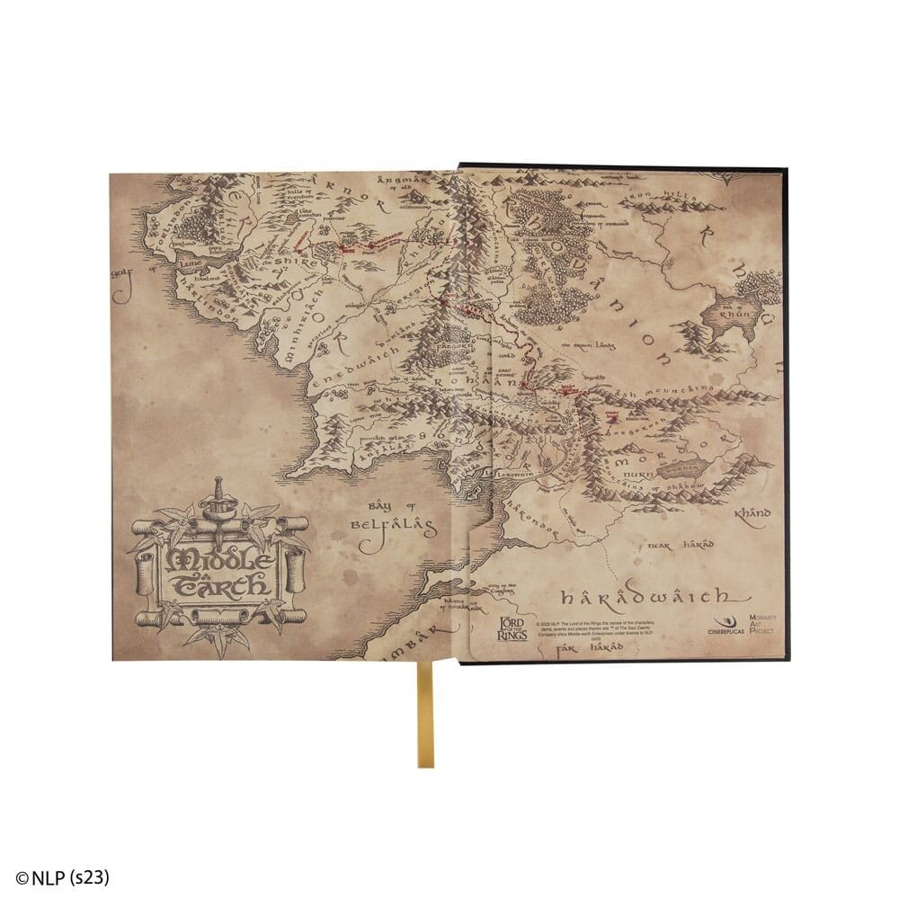 Cinereplicas Lord of the Rings Notebook Middle-Earth Map