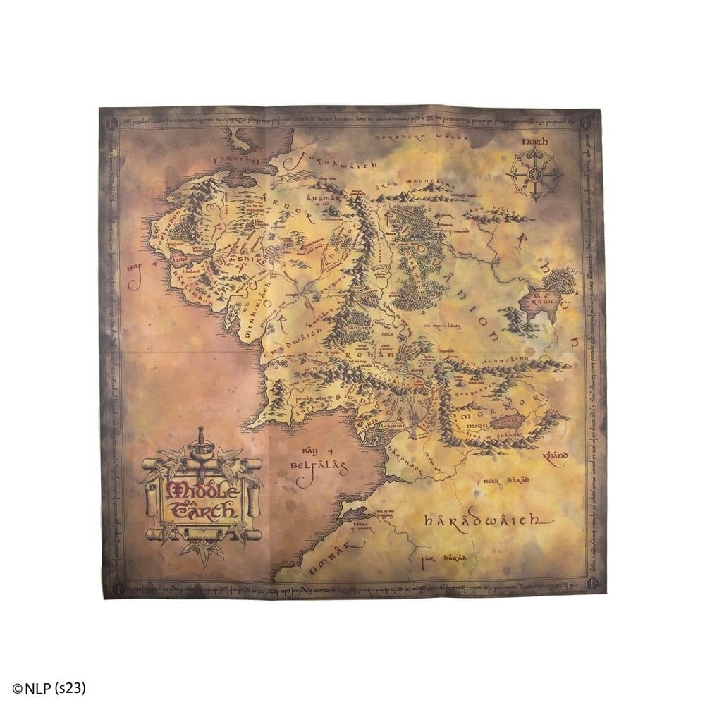 Cinereplicas Le Seigneur des Anneaux Notebook Middle-Earth Map