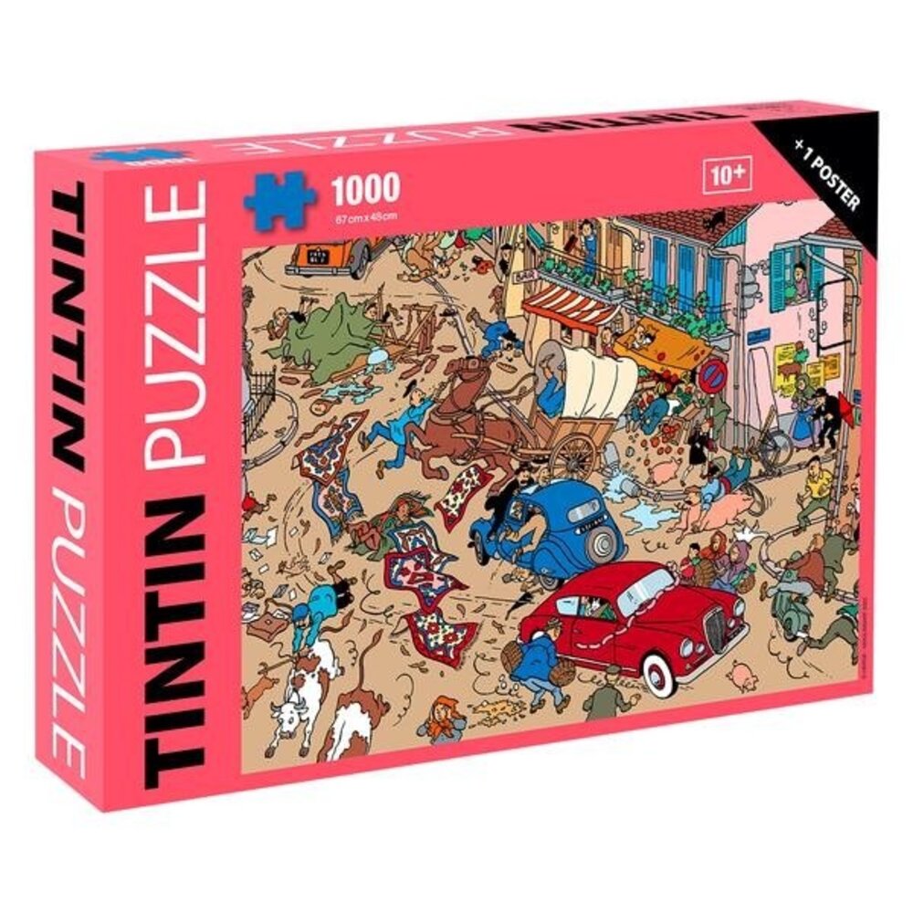 Tintinimaginatio Tintin Accident sur la Place Puzzle + Poster (1000 pièces) Tintinimaginatio Tintin Accident sur la Place Puzzle + Poster (1000 pièces)