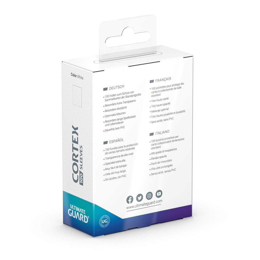 Ultimate Guard Cortex Sleeves Standard Size White (100x) Ultimate Guard Cortex Sleeves Standard Size White (100x)