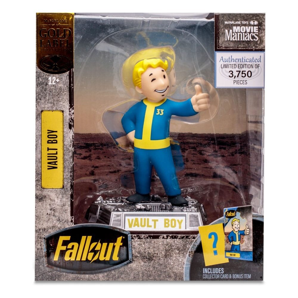 McFarlane Toys Fallout Movie Maniacs Statue Vault Boy (Gold Label) 15 cm McFarlane Toys Fallout Movie Maniacs Statue Vault Boy (Gold Label) 15 cm
