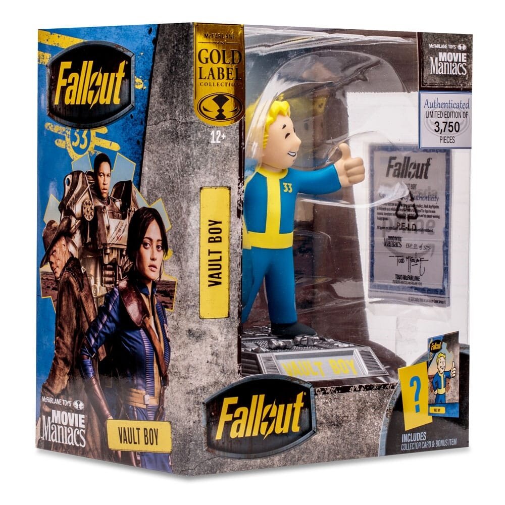 McFarlane Toys Fallout Movie Maniacs Statue Vault Boy (Gold Label) 15 cm McFarlane Toys Fallout Movie Maniacs Statue Vault Boy (Gold Label) 15 cm