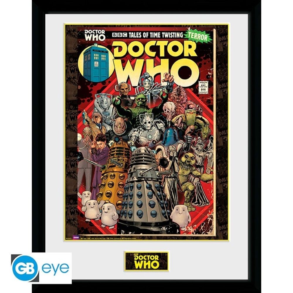 GB Eye Doctor Who Villains Comics Framed Print 30 x 40 cm GB Eye Doctor Who Villains Comics Framed Print 30 x 40 cm