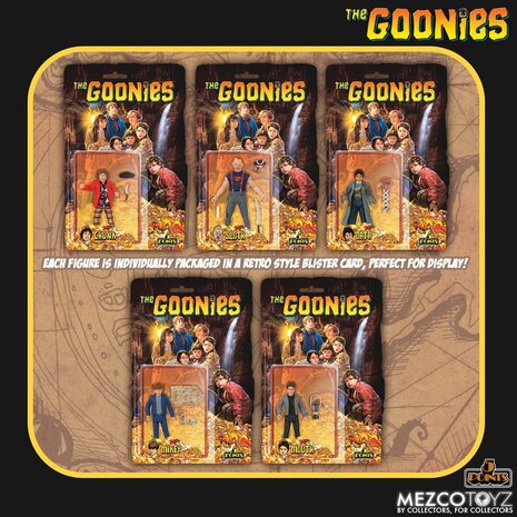 Mezco Toyz The Goonies 5 Points Action Figures Set 9 cm Mezco Toyz The Goonies 5 Points Action Figures Set 9 cm
