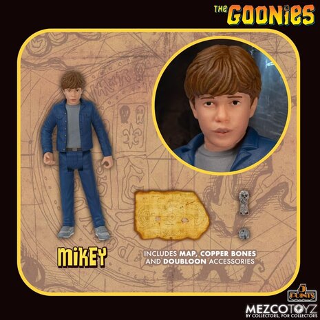 Mezco Toyz The Goonies 5 Points Action Figures Set 9 cm Mezco Toyz The Goonies 5 Points Action Figures Set 9 cm