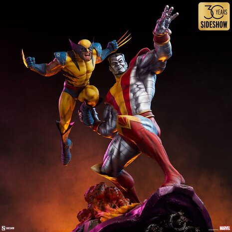 Sideshow Collectibles Marvel Premium Format Statue Fastball Special Colossus and Wolverine 61 cm Sideshow Collectibles Marvel Premium Format Statue Fastball Special Colossus and Wolverine 61 cm