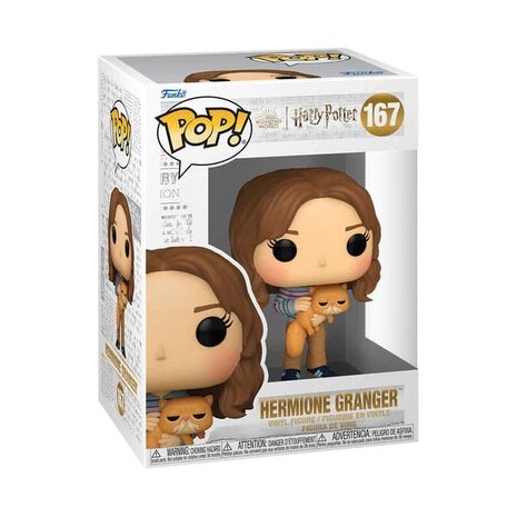 Funko Harry Potter POP & Buddy! Movies Vinyl Figure Hermione w/Crookshanks #167 Funko Harry Potter POP & Buddy! Movies Vinyl Figure Hermione w/Crookshanks #167