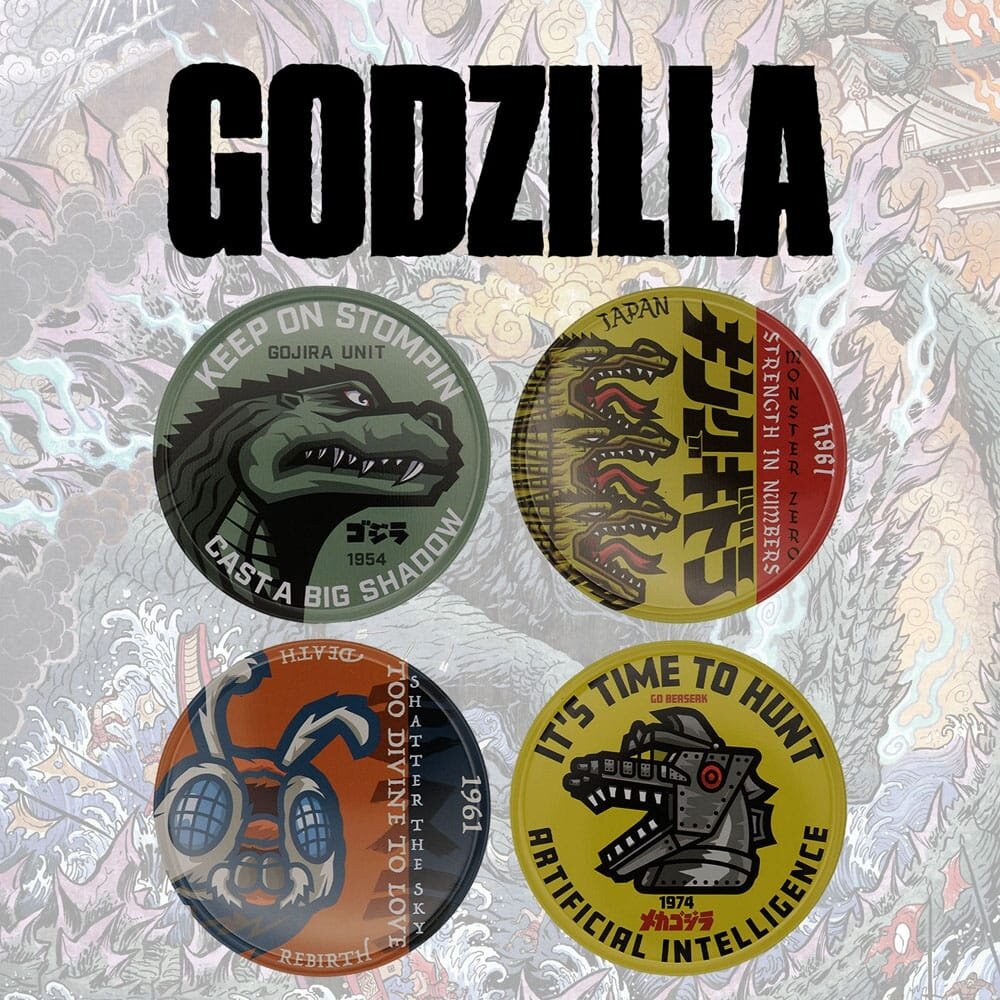 FaNaTtiK Godzilla Coasters (4x) FaNaTtiK Godzilla Coasters (4x)