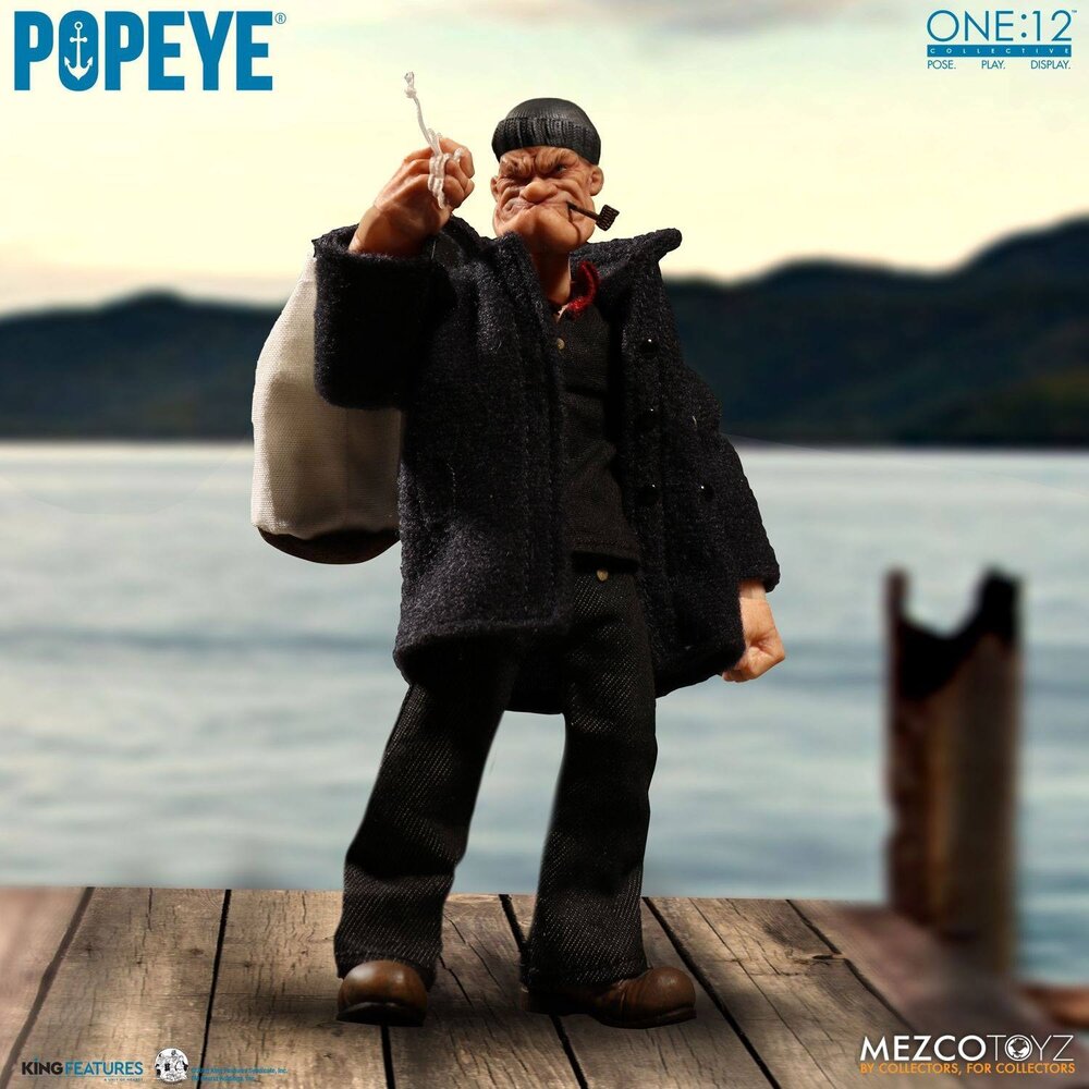 Mezco Toyz Popeye Action Figure 1/12 Popeye 14 cm Mezco Toyz Popeye Action Figure 1/12 Popeye 14 cm