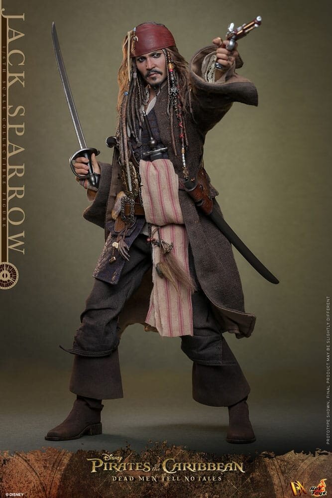 Hot Toys Pirates of the Caribbean: Dead Men Tell No Tales Action Figure 1/6 Jack Sparrow 30 cm Hot Toys Pirates of the Caribbean: Dead Men Tell No Tales Action Figure 1/6 Jack Sparrow 30 cm