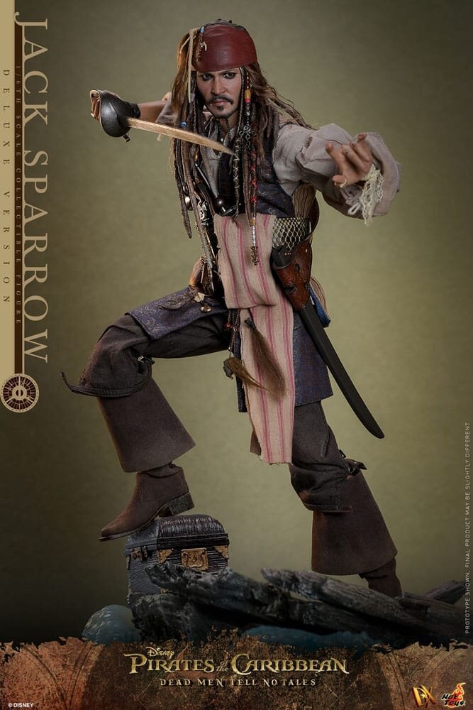 Hot Toys Pirates of the Caribbean: Dead Men Tell No Tales Action Figure 1/6 Jack Sparrow (Deluxe Version) 30 cm Hot Toys Pirates of the Caribbean: Dead Men Tell No Tales Action Figure 1/6 Jack Sparrow (Deluxe Version) 30 cm