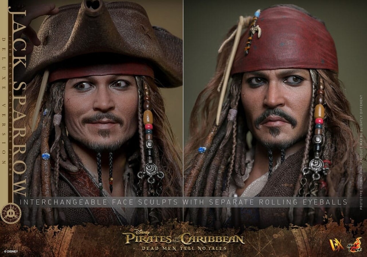 Hot Toys Pirates of the Caribbean: Dead Men Tell No Tales Action Figure 1/6 Jack Sparrow (Deluxe Version) 30 cm Hot Toys Pirates of the Caribbean: Dead Men Tell No Tales Action Figure 1/6 Jack Sparrow (Deluxe Version) 30 cm