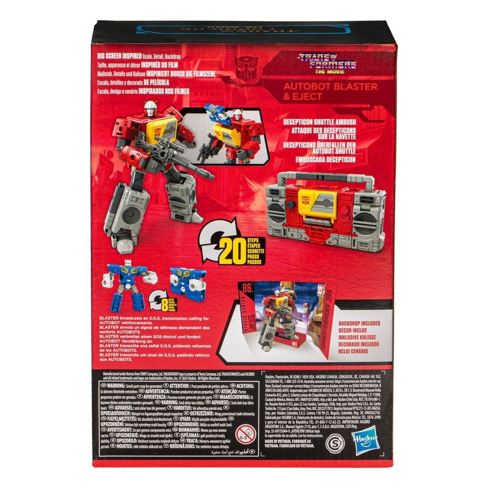 Hasbro The Transformers: The Movie Generations Studio Series Voyager Class Action Figure Autobot Blaster & Eject 16 cm