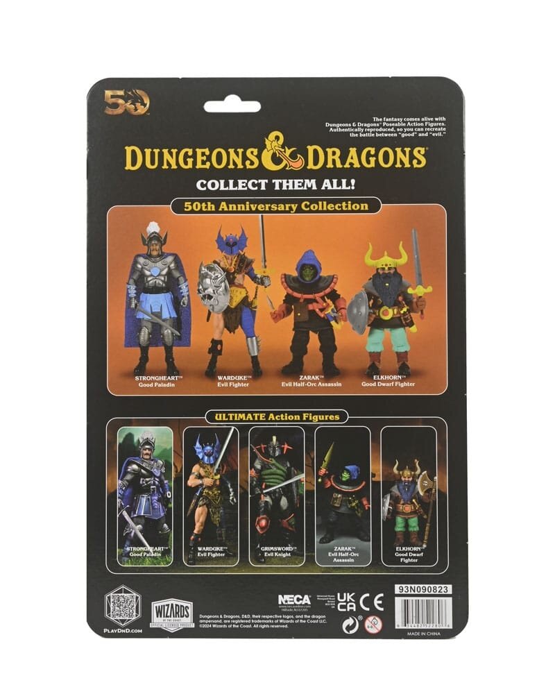 Neca Dungeons & Dragons Action Figure 50th Anniversary Warduke on Blister Card 18 cm Neca Dungeons & Dragons Action Figure 50th Anniversary Warduke on Blister Card 18 cm