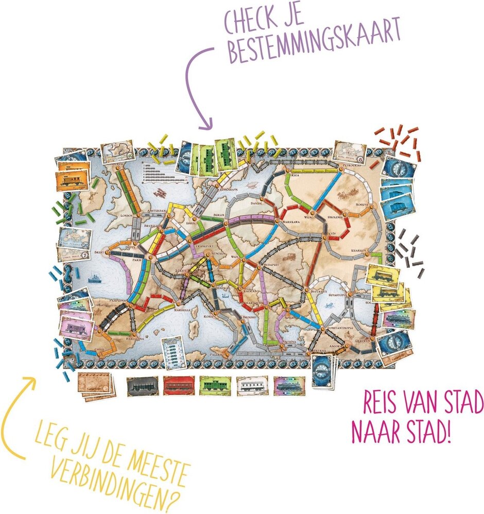 Ticket to Ride Europe Bordspel Ticket to Ride Europe Bordspel