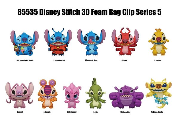 Lilo & Stitch Wave 5 PVC Bag Clip Lilo & Stitch Wave 5 PVC Bag Clip