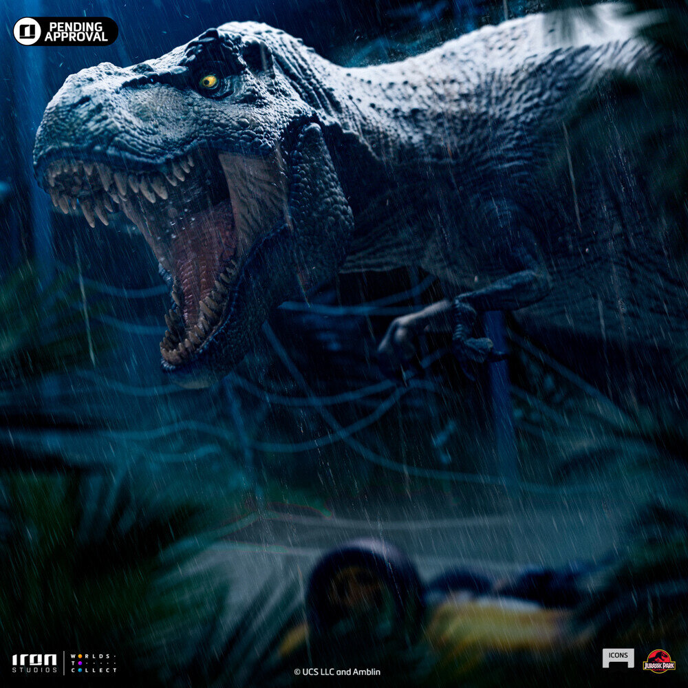 Iron Studios Jurassic Park Icons Statue T-Rex Attack 15 cm