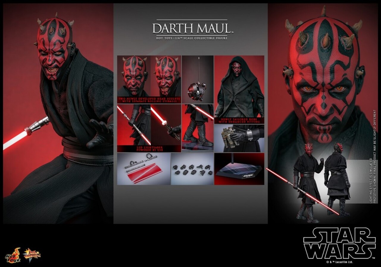 Hot Toys Star Wars: The Phantom Menace Action Figure 1/6 Darth Maul 29 cm Hot Toys Star Wars: The Phantom Menace Action Figure 1/6 Darth Maul 29 cm