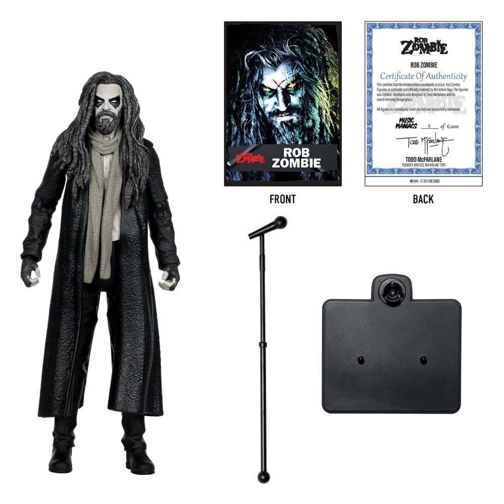 McFarlane Toys Metal Music Maniacs Action Figure Wave 2 Rob Zombie 15 cm McFarlane Toys Metal Music Maniacs Action Figure Wave 2 Rob Zombie 15 cm