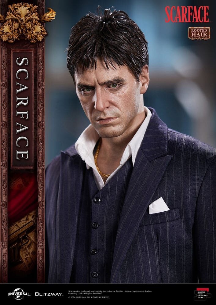 Blitzway Scarface Superb Scale Statue 1/4 Tony Montana (Rooted Hair Version) 53 cm Blitzway Scarface Superb Scale Statue 1/4 Tony Montana (Rooted Hair Version) 53 cm