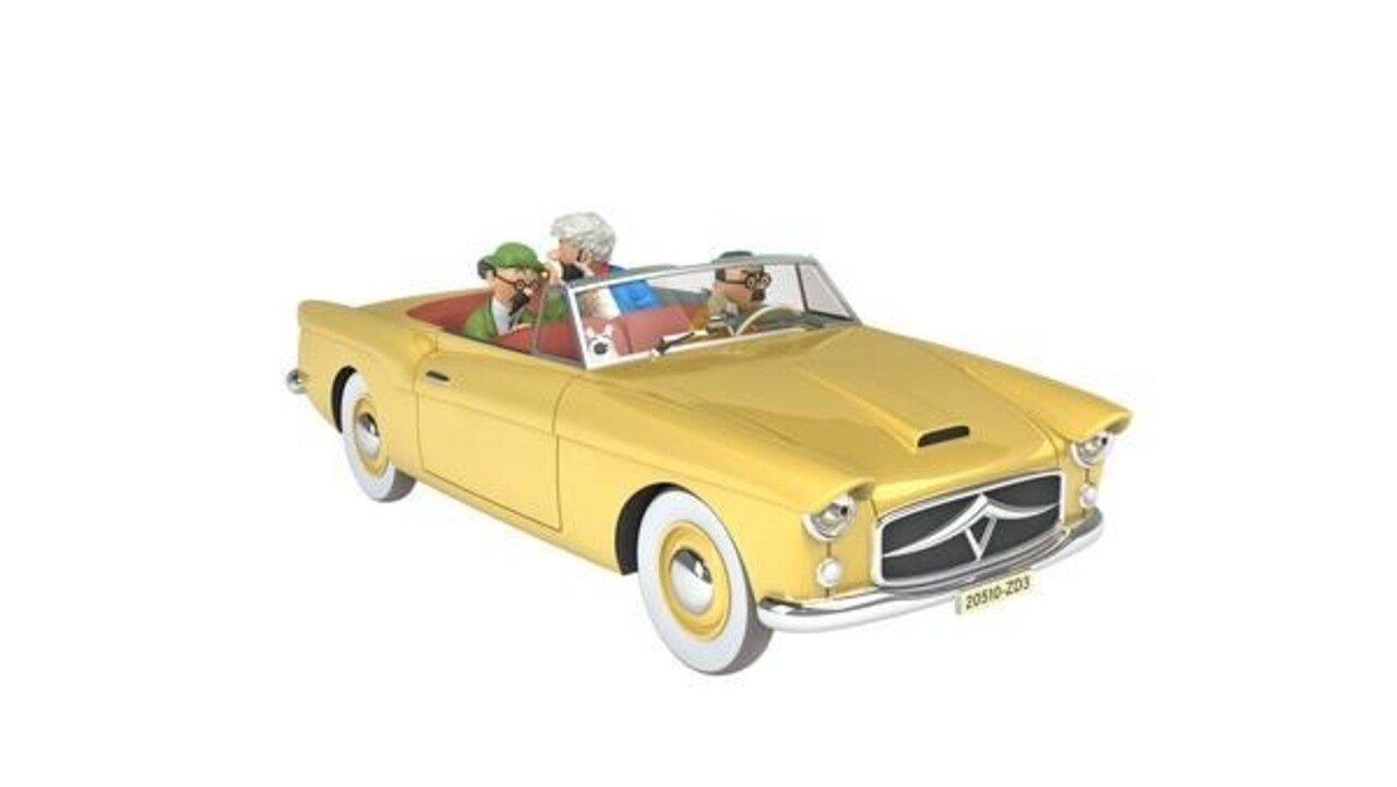 Tintinimaginatio Kuifje Auto 1/24 #24 De Bordurische Cabriolet Tintinimaginatio Kuifje Auto 1/24 #24 De Bordurische Cabriolet