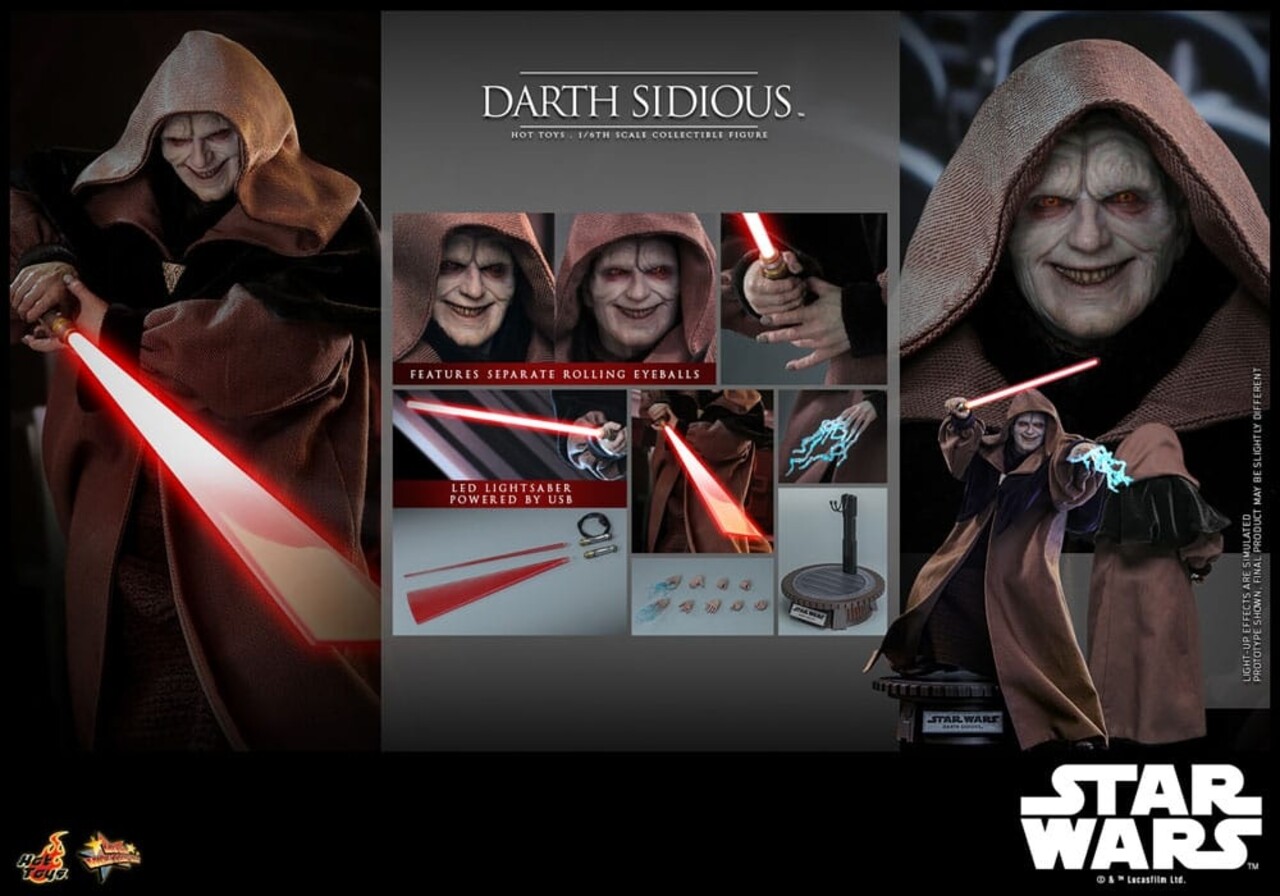 Hot Toys Star Wars Action Figure 1/6 Darth Sidious 29 cm Hot Toys Star Wars Action Figure 1/6 Darth Sidious 29 cm