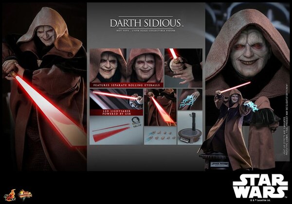 Hot Toys Star Wars Action Figure 1/6 Darth Sidious 29 cm Hot Toys Star Wars Action Figure 1/6 Darth Sidious 29 cm