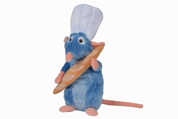 Simba Ratatouille Remy met Baguette Knuffel 25 cm Simba Ratatouille Remy met Baguette Knuffel 25 cm