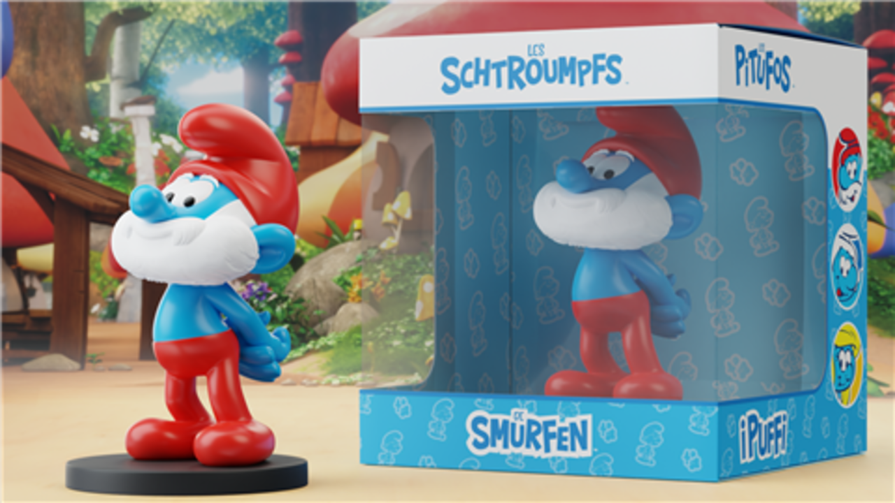 Blue Resin De Smurfen Beeldje Grote Smurf 11 cm Blue Resin De Smurfen Beeldje Grote Smurf 11 cm