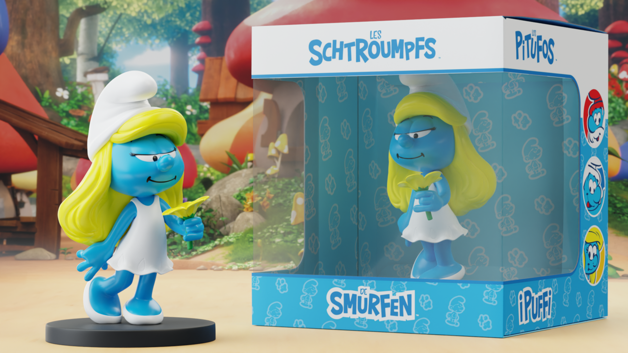 Blue Resin Les Schtroumpfs Statuette Schtroumpfette 11 cm Blue Resin Les Schtroumpfs Statuette Schtroumpfette 11 cm