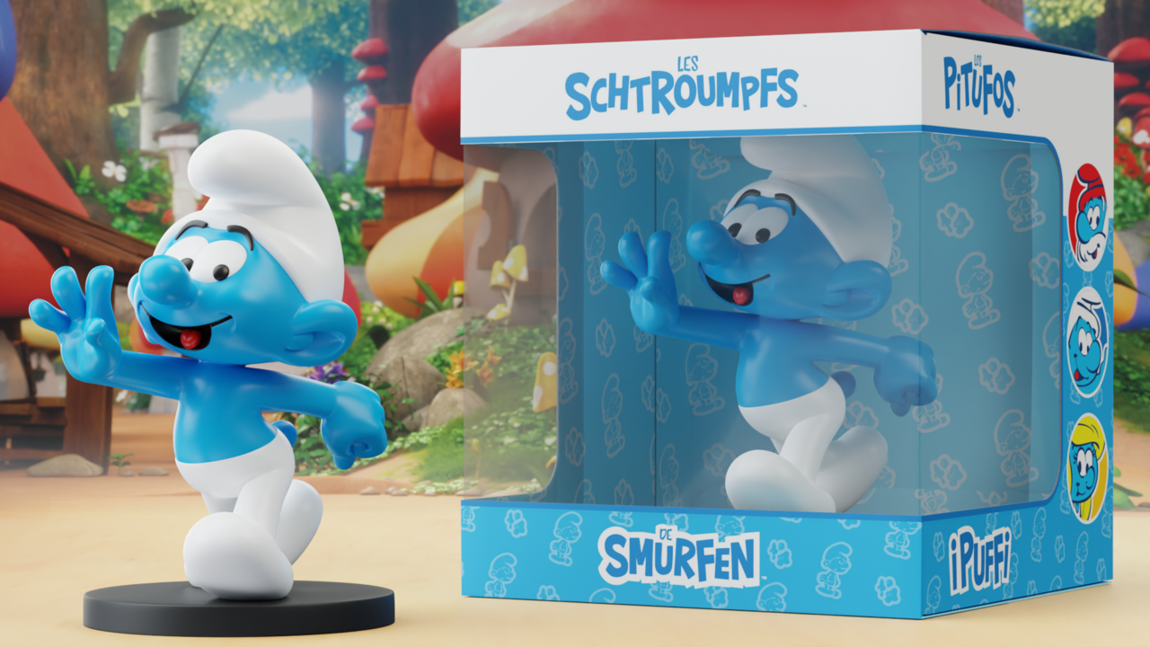 Blue Resin The Smurfs Statuette Smurf 11 cm Blue Resin The Smurfs Statuette Smurf 11 cm