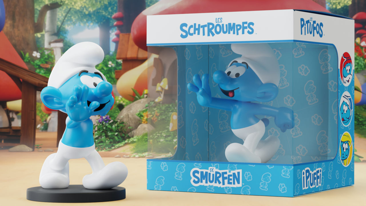 Blue Resin De Smurfen Beeldje Smurf 11 cm Blue Resin De Smurfen Beeldje Smurf 11 cm