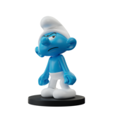 Blue Resin The Smurfs Statuette Grouchy Smurf 11 cm