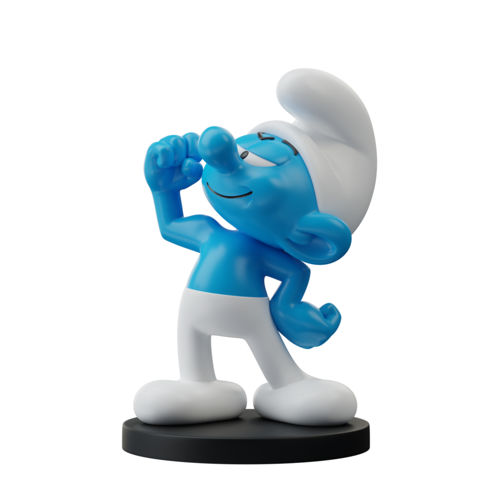 Blue Resin The Smurfs Statuette Hefty Smurf 11 cm Blue Resin The Smurfs Statuette Hefty Smurf 11 cm