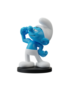 Blue Resin De Smurfen Beeldje Potige Smurf 11 cm Blue Resin De Smurfen Beeldje Potige Smurf 11 cm