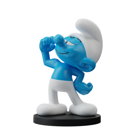 Blue Resin The Smurfs Statuette Hefty Smurf 11 cm Blue Resin The Smurfs Statuette Hefty Smurf 11 cm