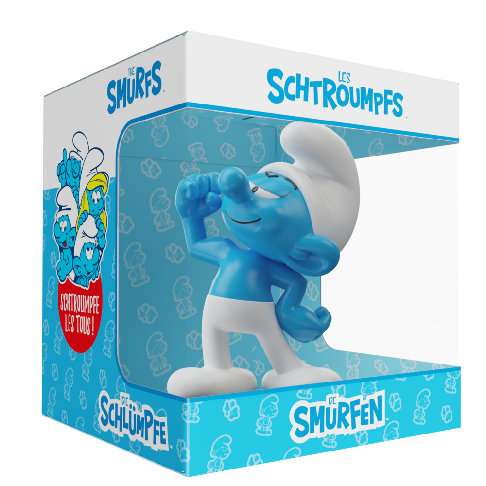 Blue Resin Les Schtroumpfs Statuette Schtroumpfs Costaud 11 cm Blue Resin Les Schtroumpfs Statuette Schtroumpfs Costaud 11 cm