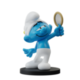 Blue Resin The Smurfs Statuette Vanity Smurf 11 cm