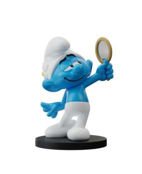 Blue Resin Les Schtroumpfs Statuette Schtroumpf Coquet 11 cm Blue Resin Les Schtroumpfs Statuette Schtroumpf Coquet 11 cm