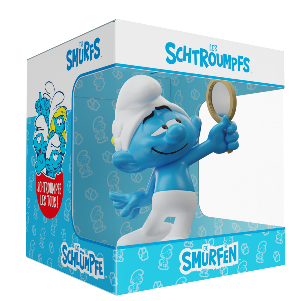 Blue Resin De Smurfen Beeldje Smurffatje 11 cm