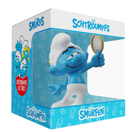 Blue Resin De Smurfen Beeldje Smurffatje 11 cm