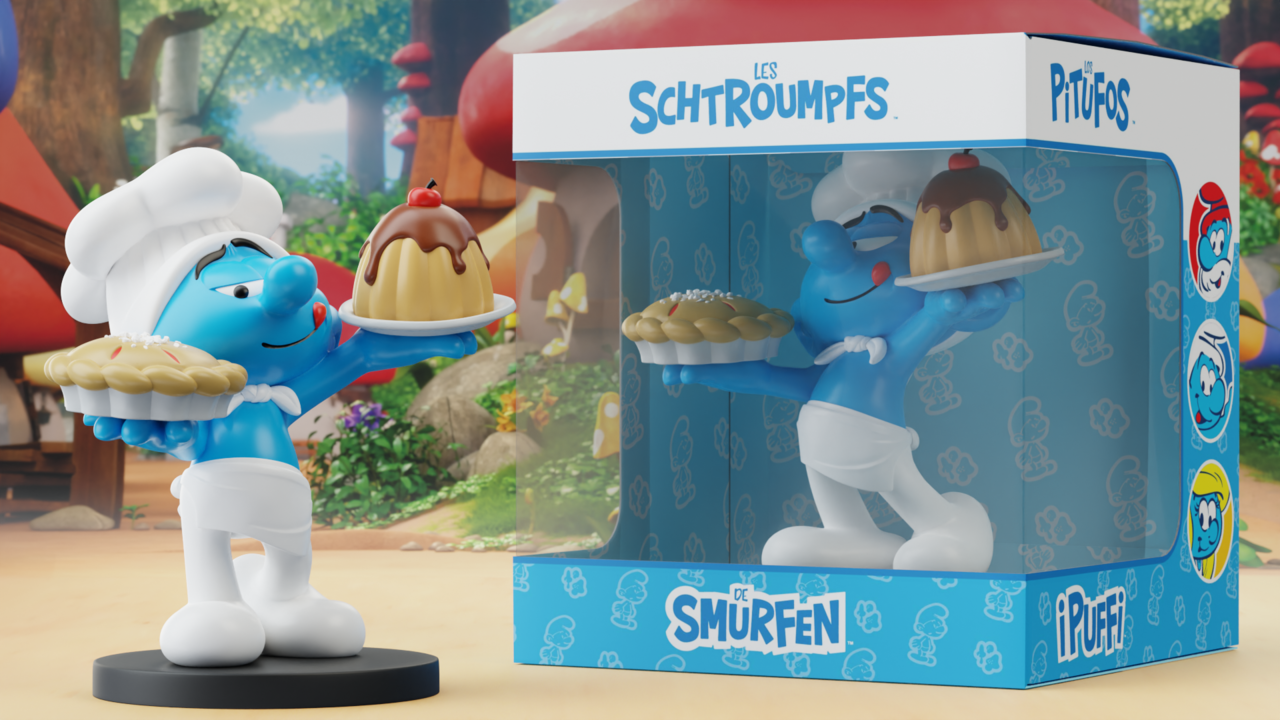 Blue Resin Les Schtroumpfs Statuette Schtroumpf Cuisinier 11 cm Blue Resin Les Schtroumpfs Statuette Schtroumpf Cuisinier 11 cm