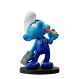 Blue Resin Les Schtroumpfs Statuette Schtroumpf Bricoleur 11 cm Blue Resin Les Schtroumpfs Statuette Schtroumpf Bricoleur 11 cm