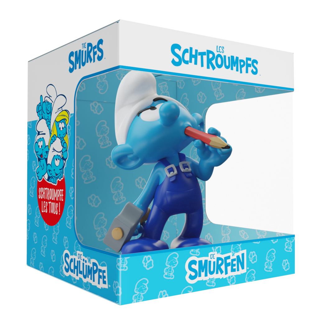 Blue Resin De Smurfen Beeldje Knutselsmurf 11 cm Blue Resin De Smurfen Beeldje Knutselsmurf 11 cm