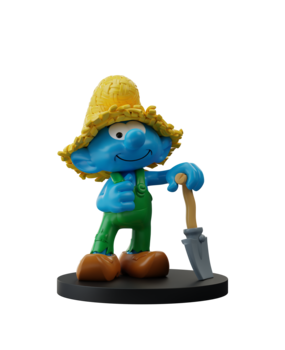 Blue Resin De Smurfen Beeldje Smurfenboer 11 cm Blue Resin De Smurfen Beeldje Smurfenboer 11 cm