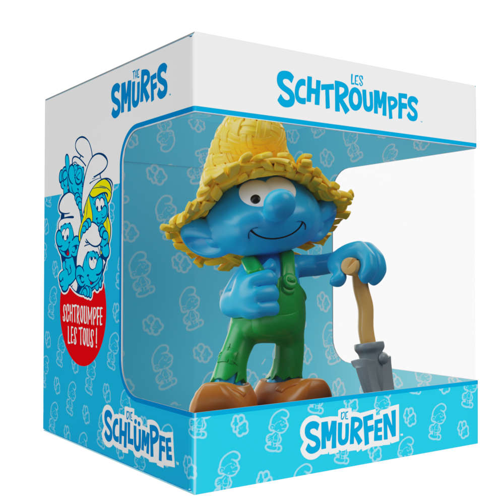 Blue Resin Les Schtroumpfs Statuette Schtroumpf Fermier 11 cm Blue Resin Les Schtroumpfs Statuette Schtroumpf Fermier 11 cm