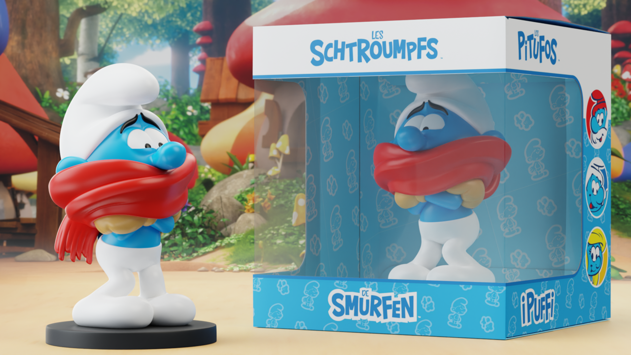 Blue Resin De Smurfen Beeldje Kouwelijke Smurf 11 cm Blue Resin De Smurfen Beeldje Kouwelijke Smurf 11 cm