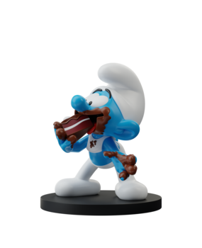 Blue Resin Les Schtroumpfs Statuette Schtroumpf Gourmand 11 cm Blue Resin Les Schtroumpfs Statuette Schtroumpf Gourmand 11 cm